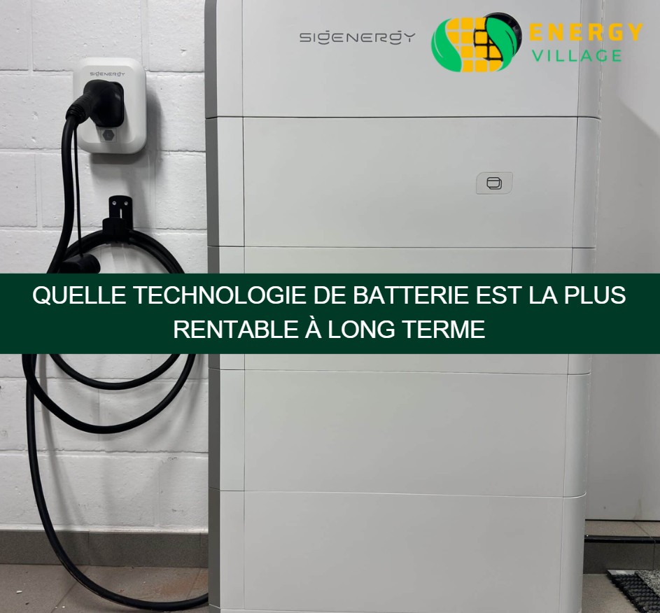 Quelle technologie de batterie est la plus rentable à long terme