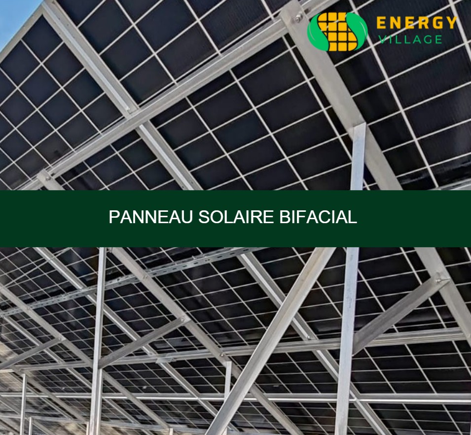 Panneau solaire bifacial