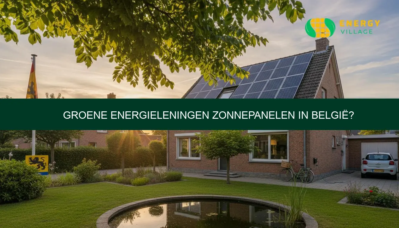 Groene energieleningen zonnepanelen België