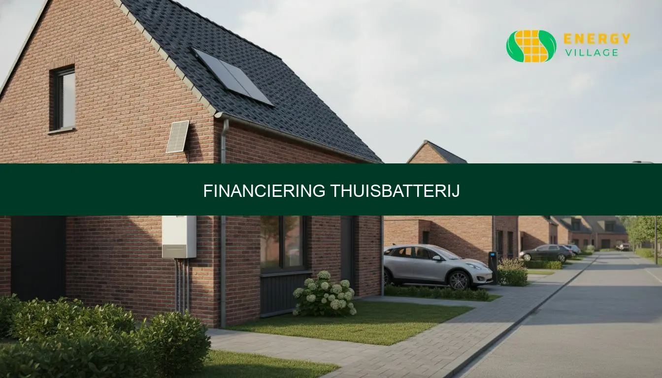 Financiering thuisbatterij in België: slimme keuzes