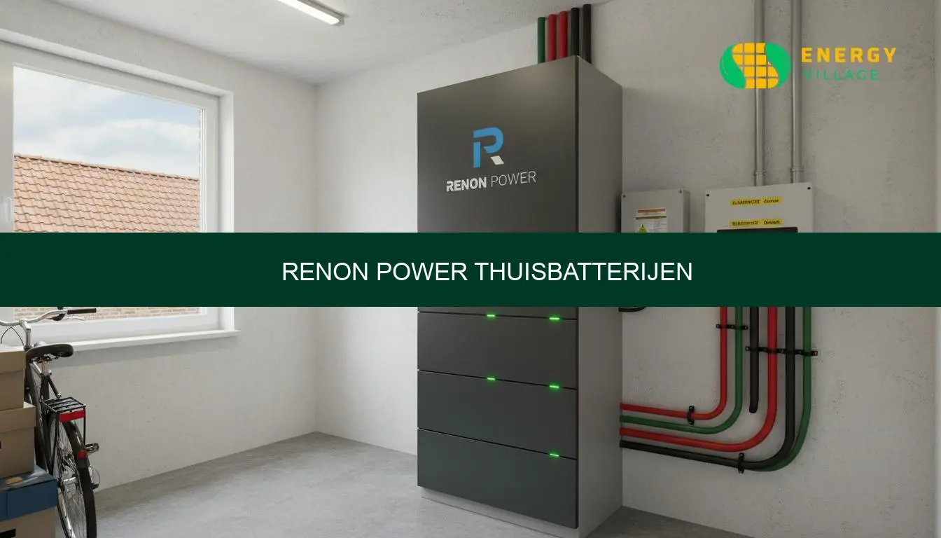 Renon Power thuisbatterijen: modellen prijs en advies