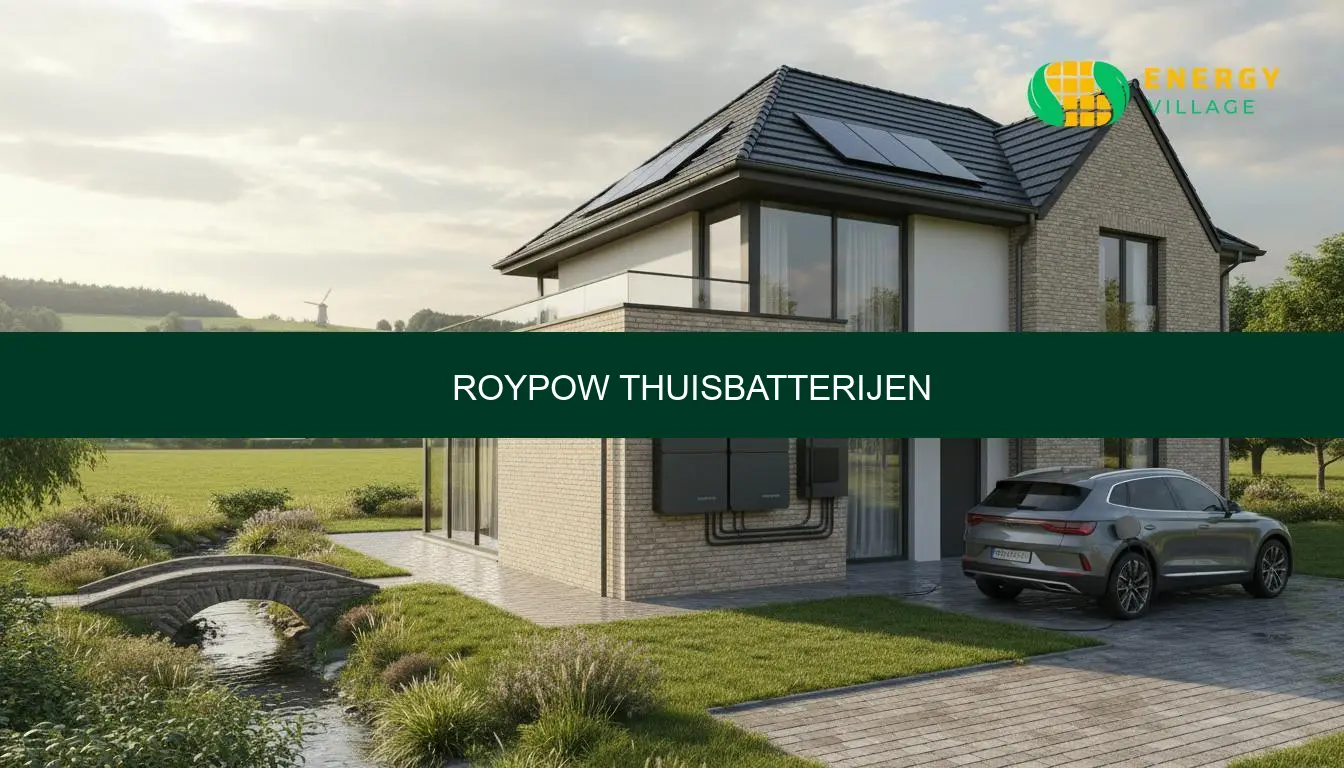 Roypow thuisbatterijen in België: modellen, prijs en advies