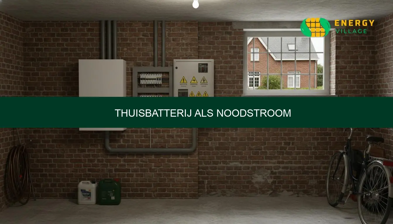 Thuisbatterij als noodstroom: werking en prijs