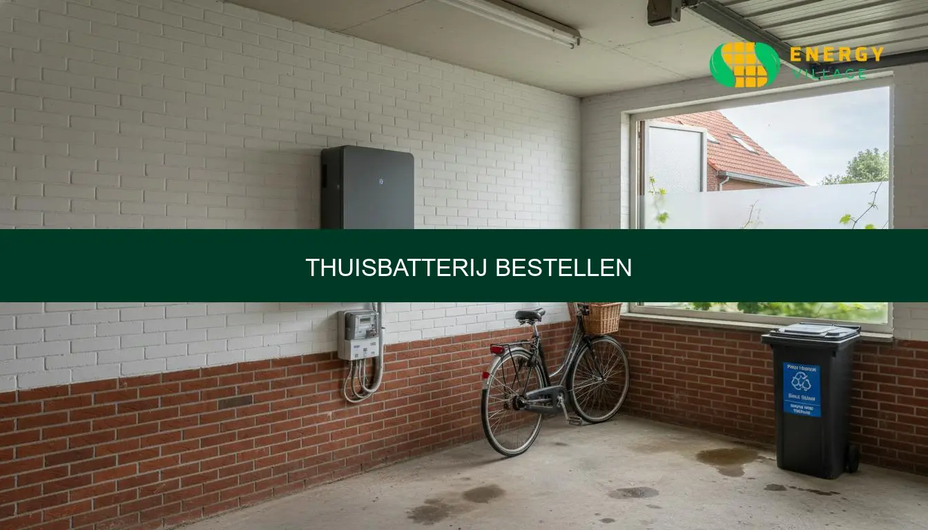 Thuisbatterij bestellen: advies en offerte