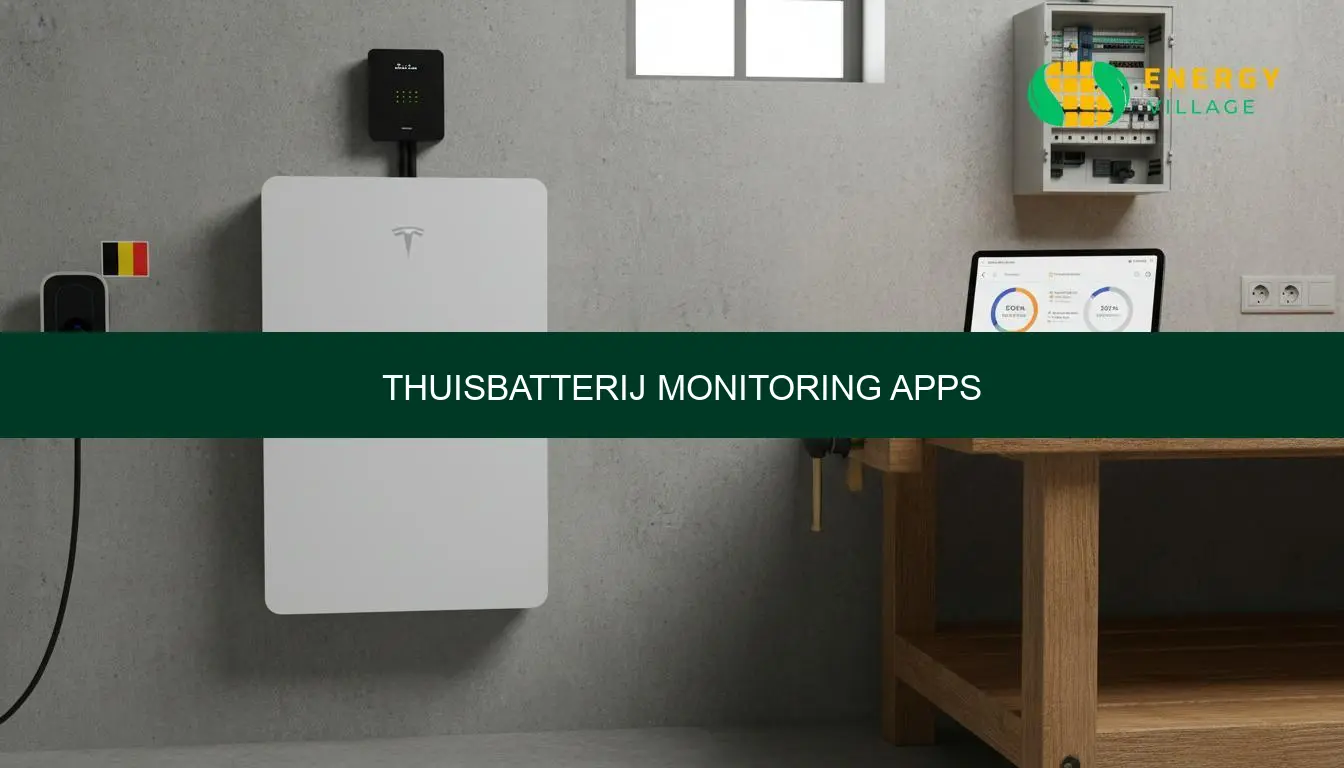 Thuisbatterij monitoring apps in België